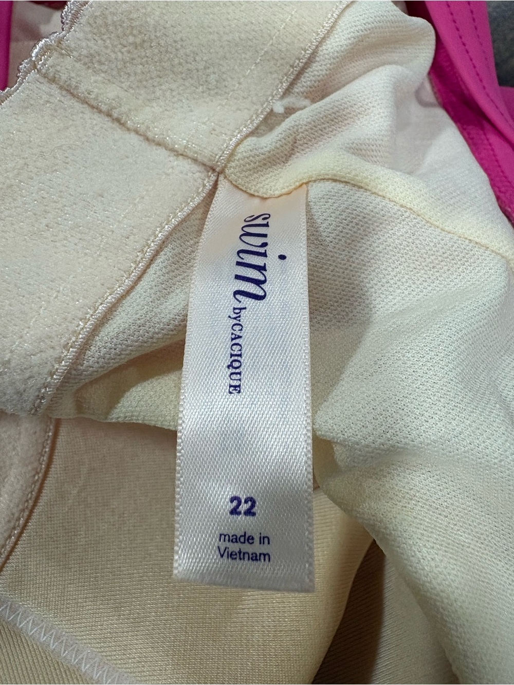 Cacique Swim Tiered Flounce Tankini Top With Built In No Wire Bra 22 - Picture 4 of 4